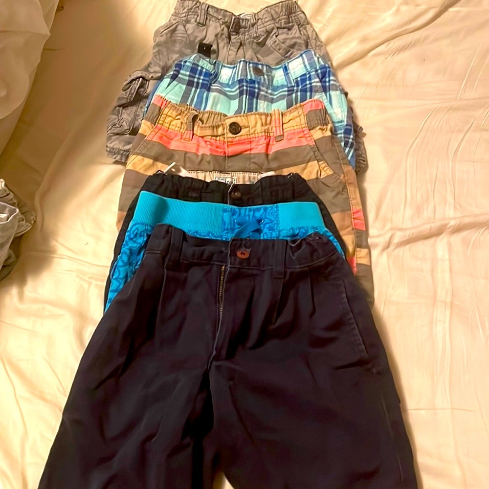 6 pairs of boys and girls shorts for summer time